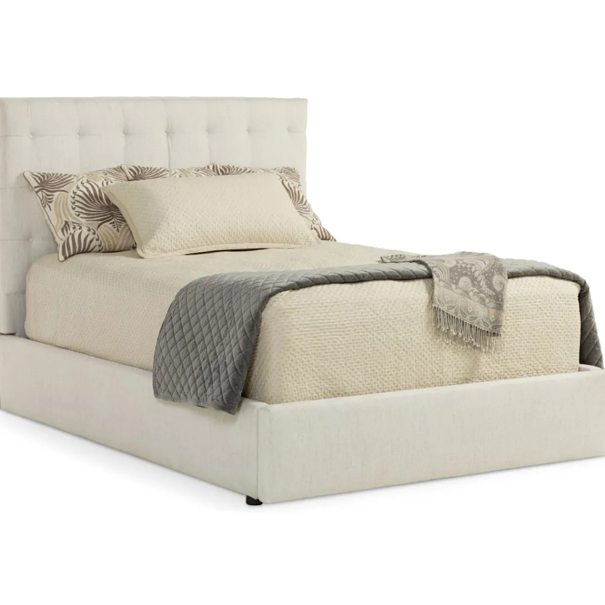 Beds | Star Fumiture Abby Upholstered Storage Bed - Natural