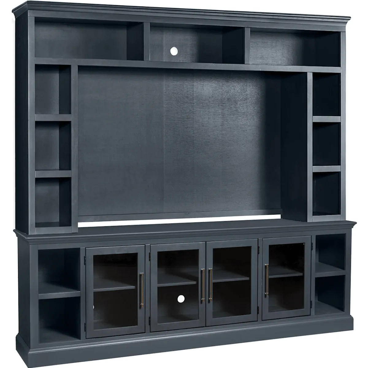 Wall Units | Star Fumiture Byron 2-Piece Entertainment Wall - Blue