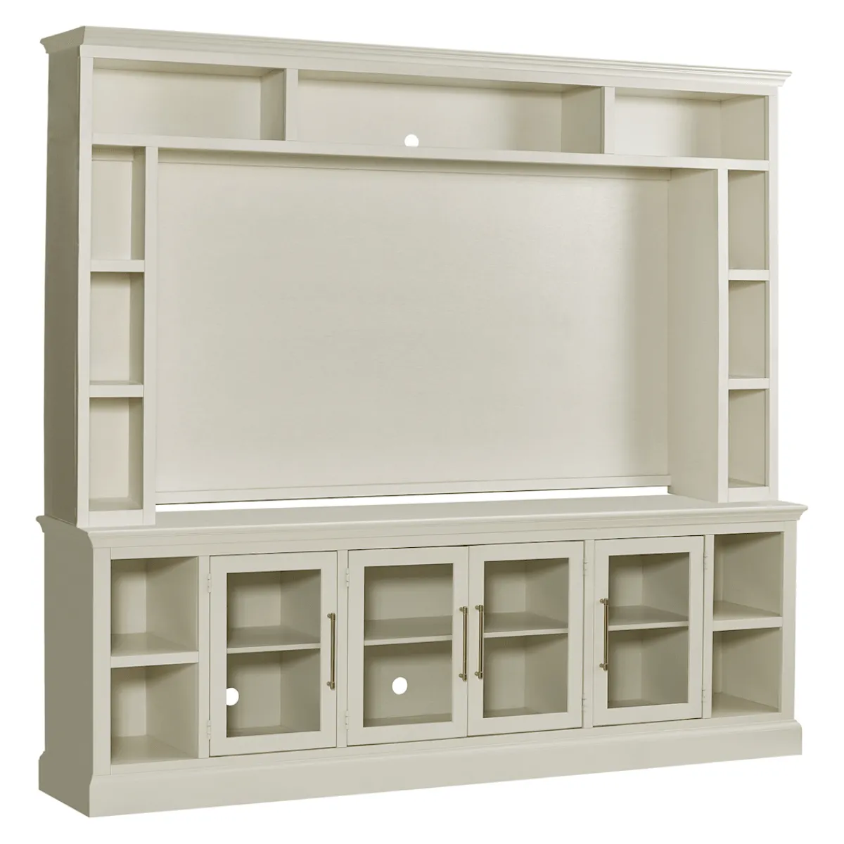 Wall Units | Star Fumiture Byron 2-Piece Entertainment Wall - White