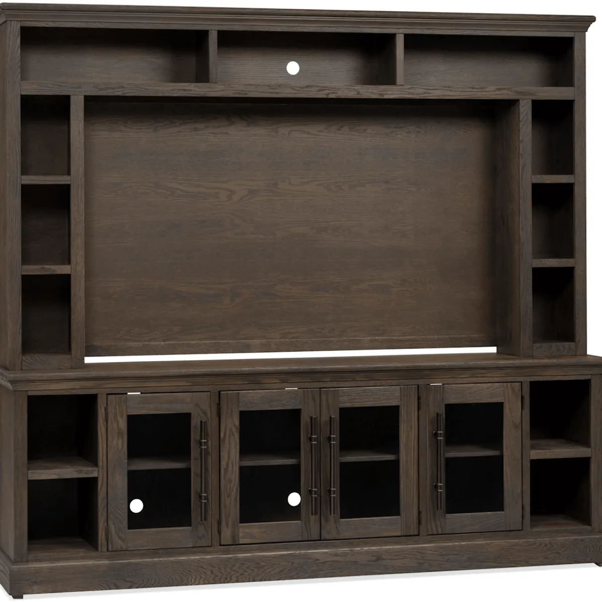 Wall Units | Star Fumiture Manchester 2PC Entertainment Wall - Brown