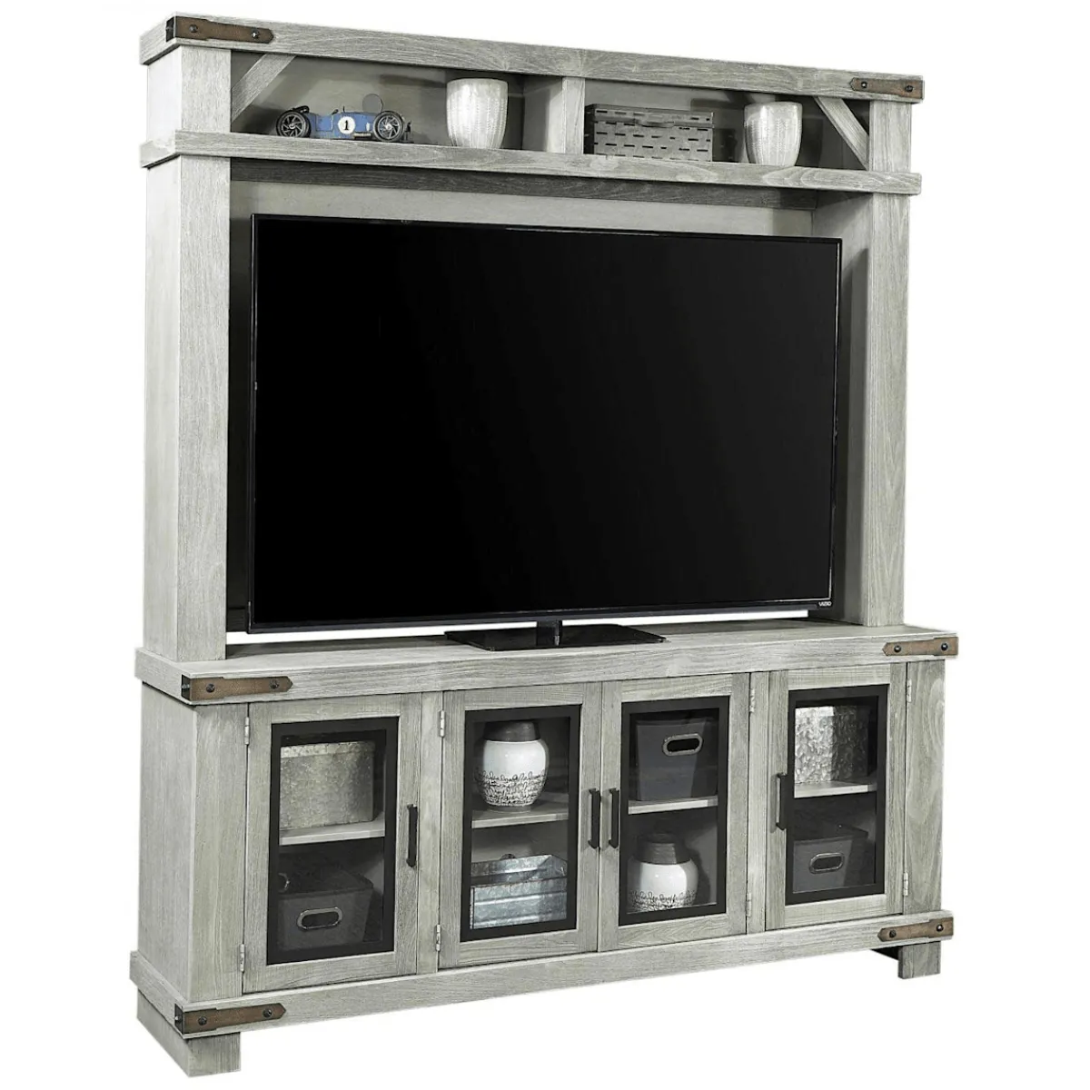 Wall Units | Tv Stands / Entertainment | Star Fumiture Sawyer 2PC Entertainment Wall - Grey